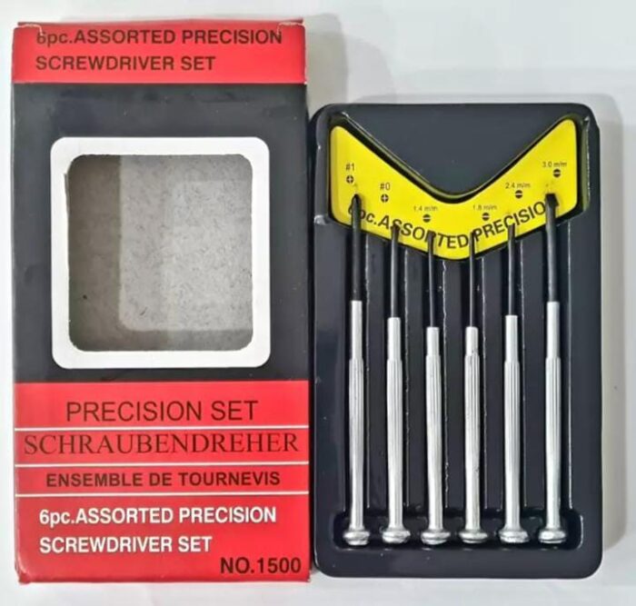 Destornilladores kit x6 de precision Relojero